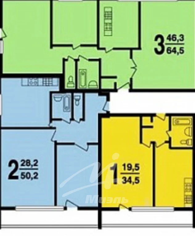 Продажа квартиры, Андреевка, Солнечногорский район, 24А - Фото 19