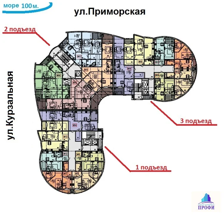 Геленджик приморская 1 карта