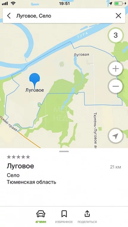 Тюмень луговое карта