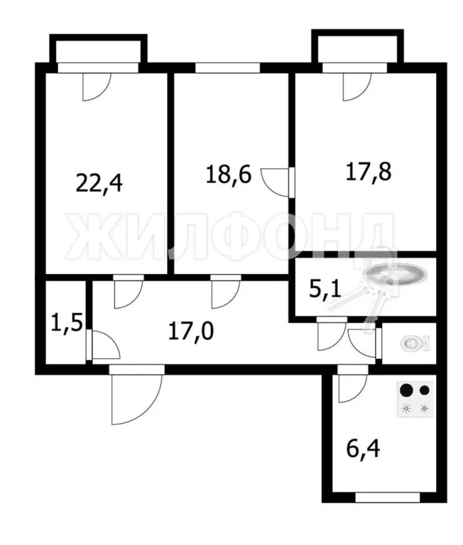 Продажа квартиры, Новосибирск, Звёздная - Фото 17