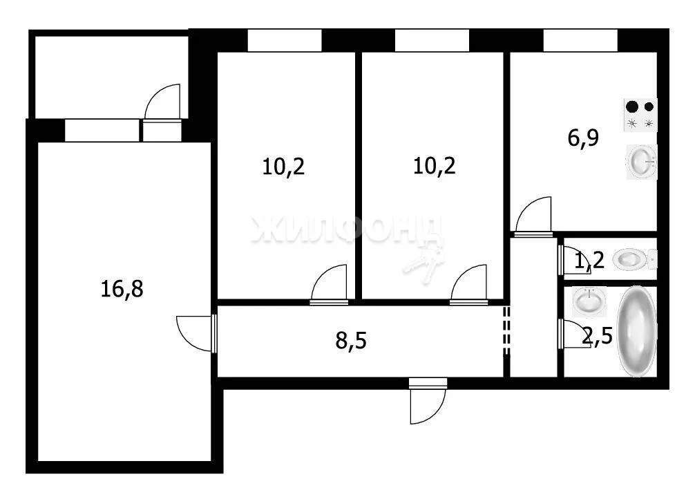 Продажа квартиры, Новосибирск, ул. Бориса Богаткова - Фото 20