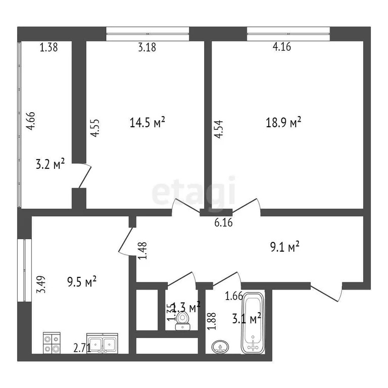 Продажа квартиры, Обручева, 7 - Фото 12