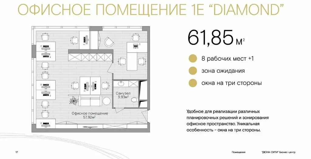 Продаю офис 61.85м Московская область, Котельники, Дюна жилой комплекс ... - Фото 2