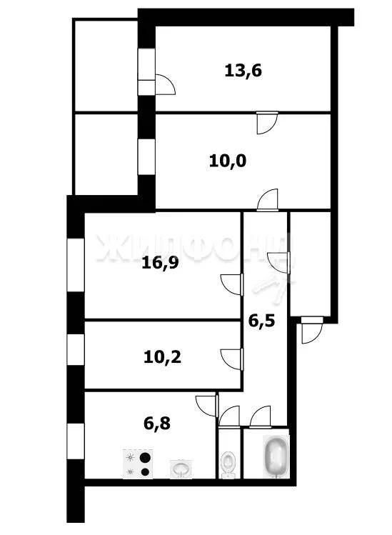 Продажа квартиры, Новосибирск, Адриена Лежена - Фото 26