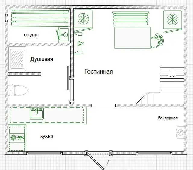 Дом 56,5 м2 на участке 18 сот. - Фото 24