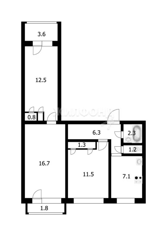 Продажа квартиры, Новосибирск, ул. Приморская - Фото 6