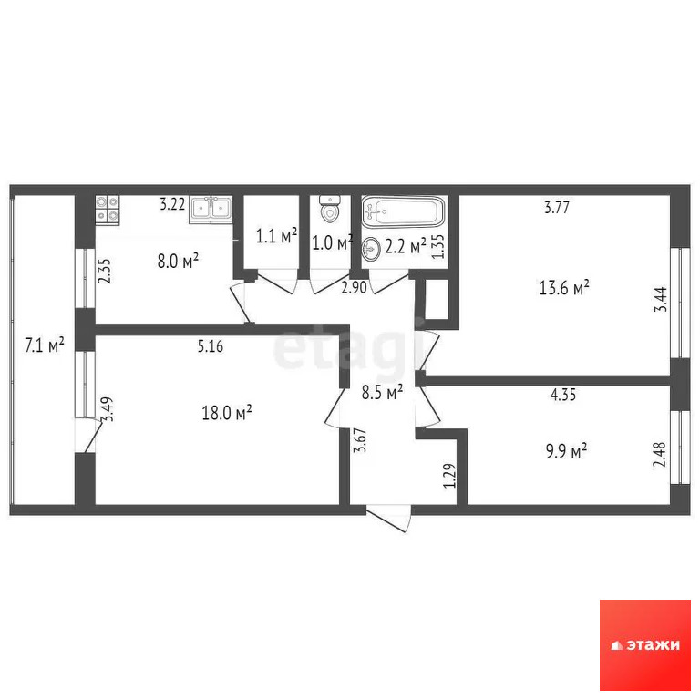 Продажа квартиры, Орехово, Сакский район, ул. Центральная - Фото 29
