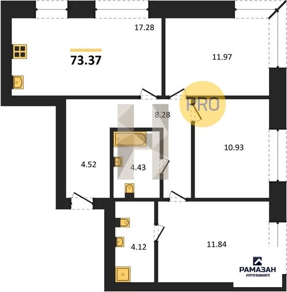 Продажа квартиры в новостройке, Казань, м. Горки, Военный Городок - 33 ... - Фото 1