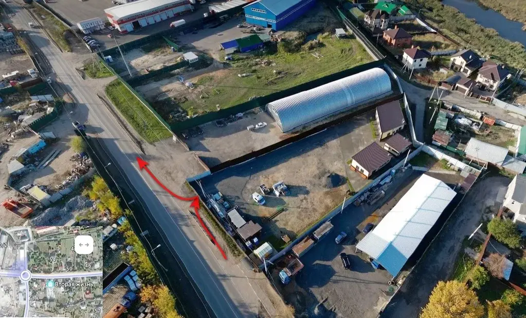 Промышленный участок 29 сот с 3-я стр., коммуникациями и РНС на склад - Фото 2