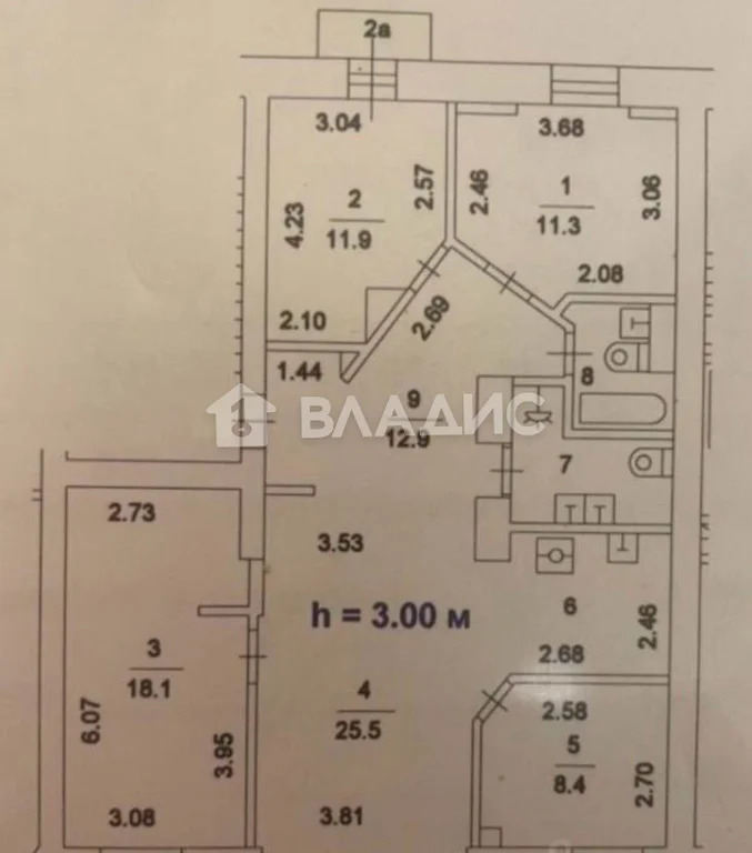 Москва, Семёновская набережная, д.3/1к2, 4-комнатная квартира на ... - Фото 8