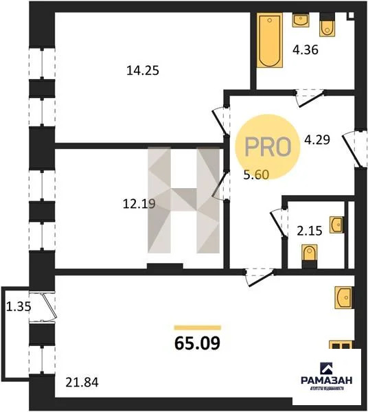 Продажа квартиры в новостройке, Казань, м. Козья слобода, ул. ... - Фото 1