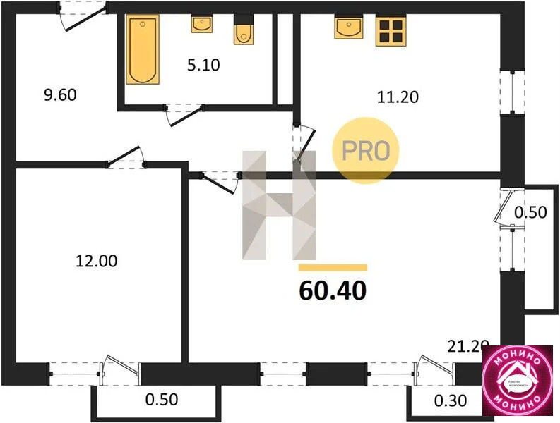 Продажа квартиры в новостройке, Мещерино, Ленинский район, Мещерино п. - Фото 0