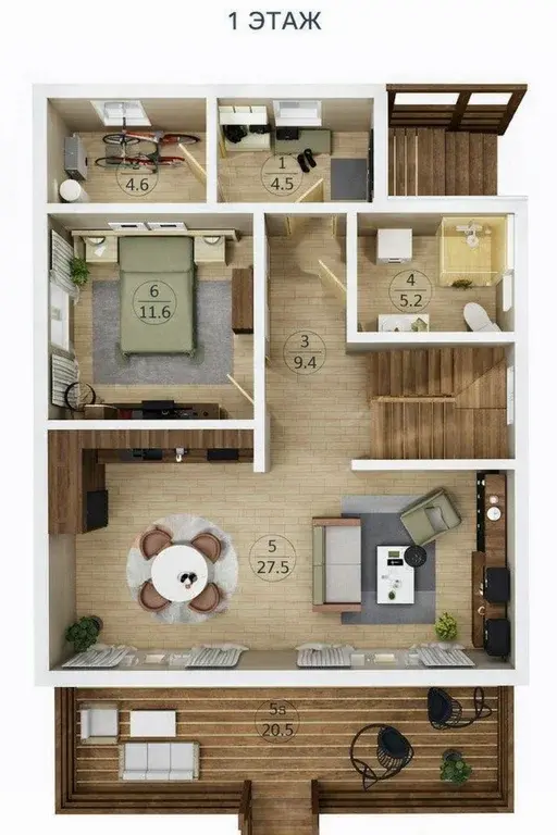 Дом 185,7 м2 на участке 6,2 сот. - Фото 29