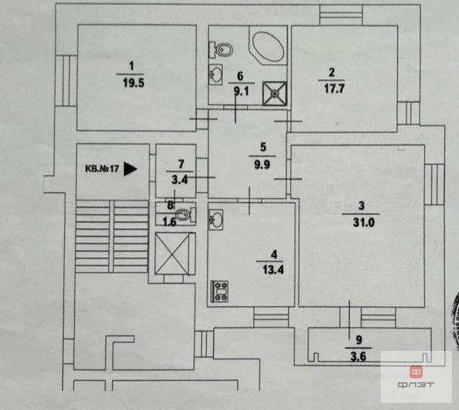 Продажа квартиры, Казань, ул. Гвардейская - Фото 25