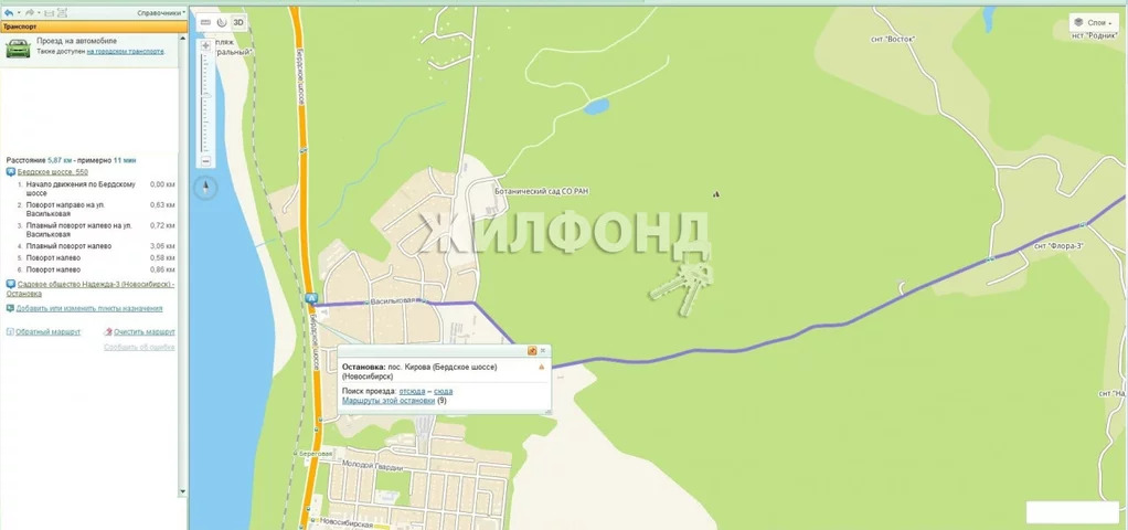 Карта снт ивушка новосибирск