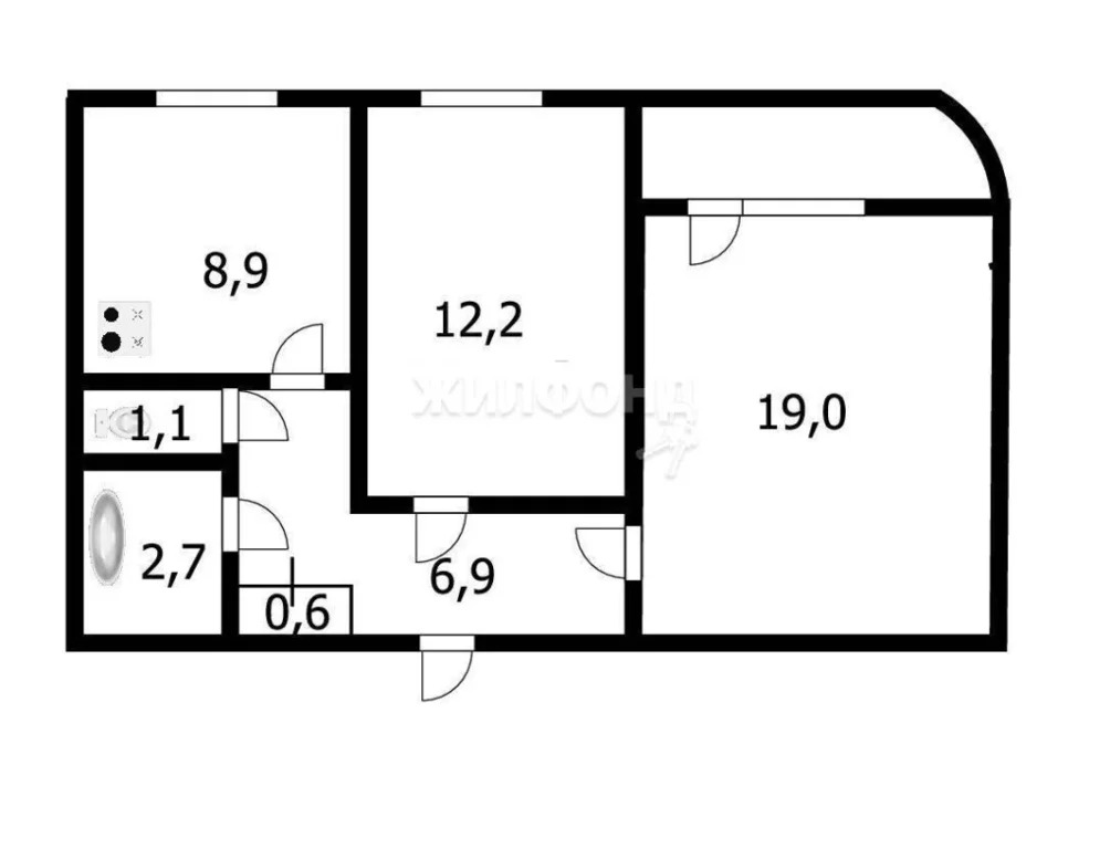 Продажа квартиры, Обь, ЖКО Аэропорта мкр. - Фото 6