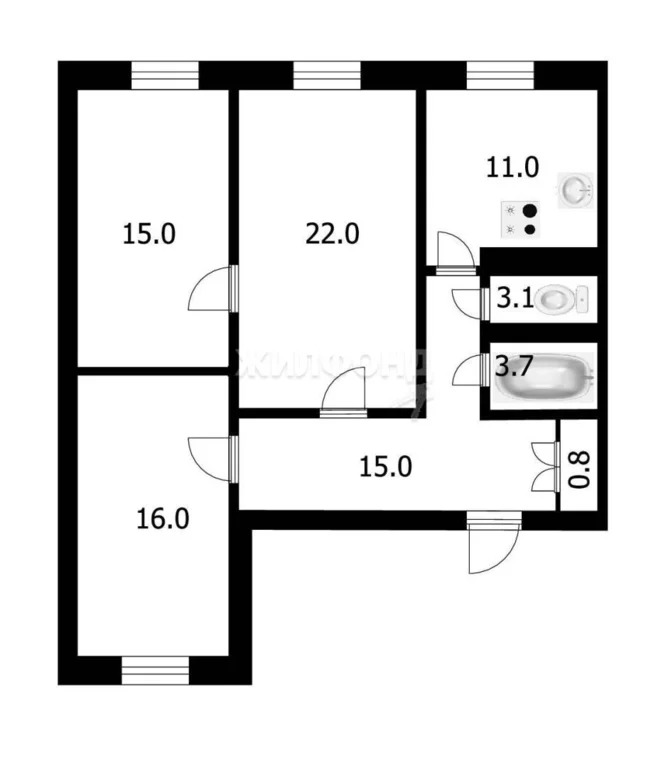 Продажа квартиры, Новосибирск, Дзержинского пр-кт. - Фото 9