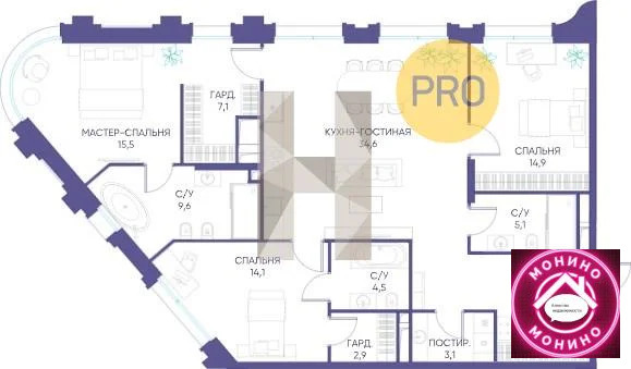 Продажа квартиры в новостройке, м. Спортивная, ул. Погодинская - Фото 0