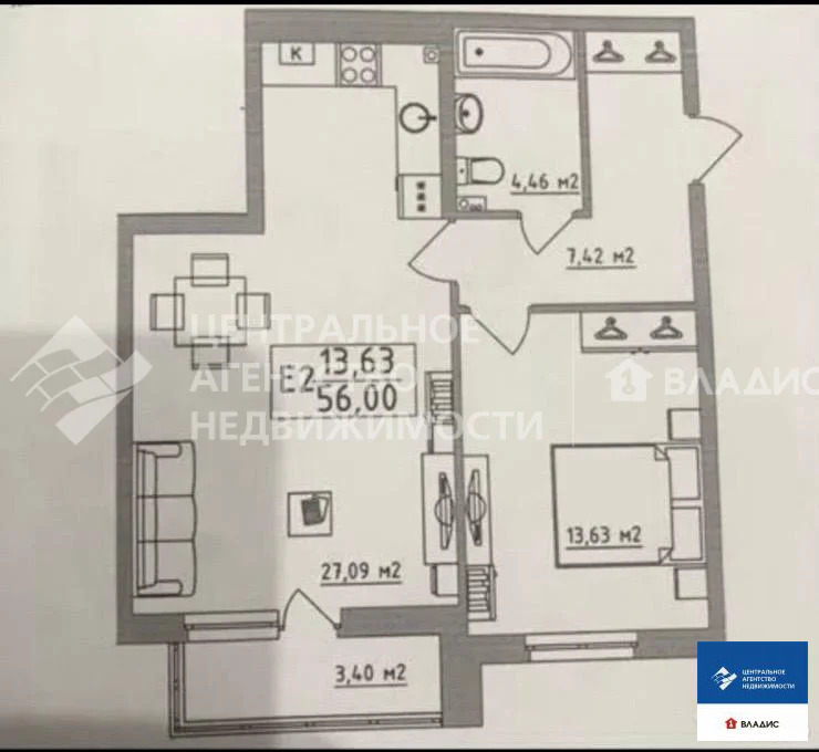 Продажа квартиры, Рязань, микрорайон Олимпийский городок - Фото 19