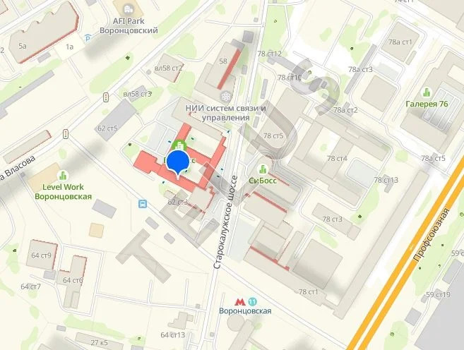 м.Воронцовская, Старокалужское шоссе, 268,4м, Торговое помещение (ном. ... - Фото 11