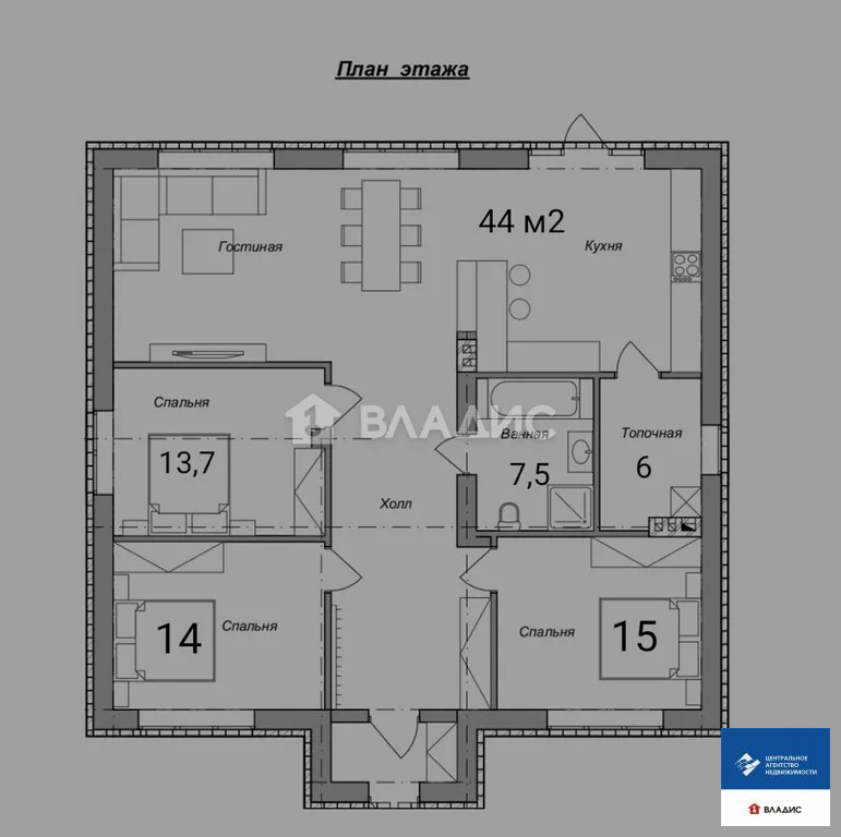 Продажа дома, Алеканово, Рязанский район, Лазурная улица - Фото 17