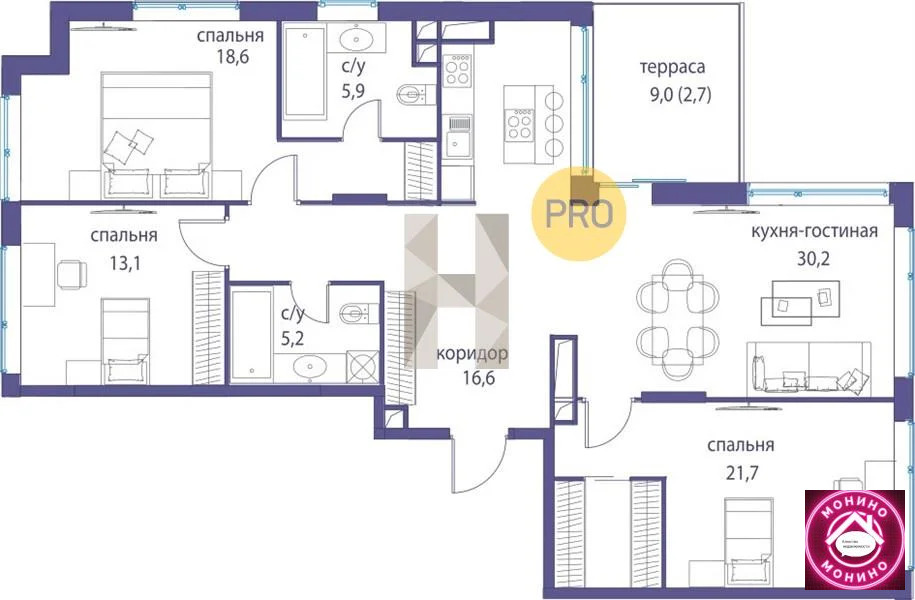 Продажа квартиры в новостройке, м. Терехово, ул. Нижние Мневники - Фото 0