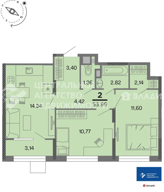Продажа квартиры в новостройке, Рязань - Фото 1