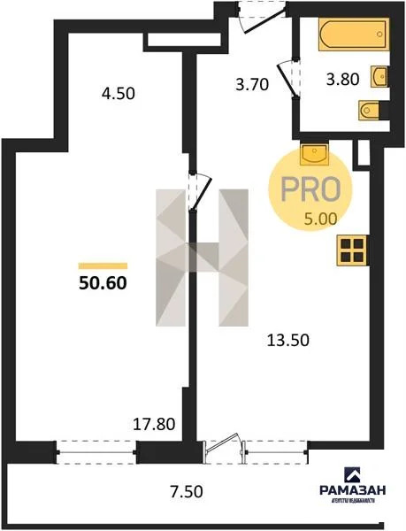 Продажа квартиры в новостройке, Казань, м. Козья слобода, ул. ... - Фото 1