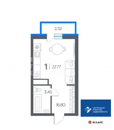 Продажа квартиры, Дядьково, Рязанский район, жилой комплекс Окские ... - Фото 11