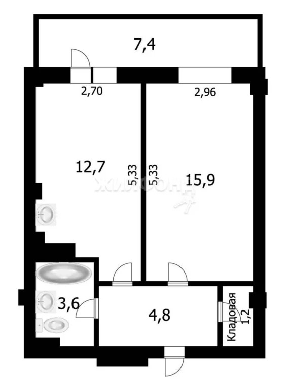 Продажа квартиры, Новосибирск, ул. Жемчужная - Фото 12