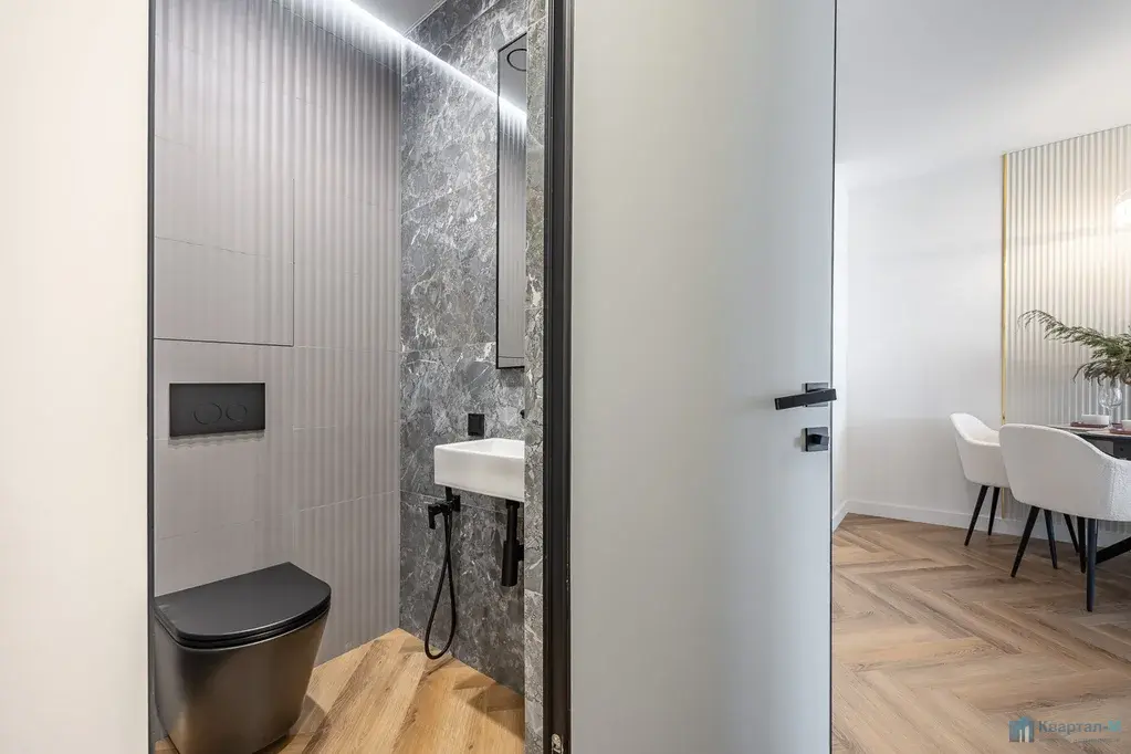 Евро-3 квартира 65,1 м2 в ЖК «Тринити» | 31 этаж - Фото 22