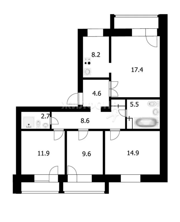 Продажа квартиры, Новосибирск, ул. Троллейная - Фото 31