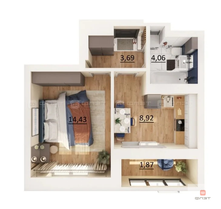 Продажа квартиры, Казань, ул. Петра Полушкина - Фото 3