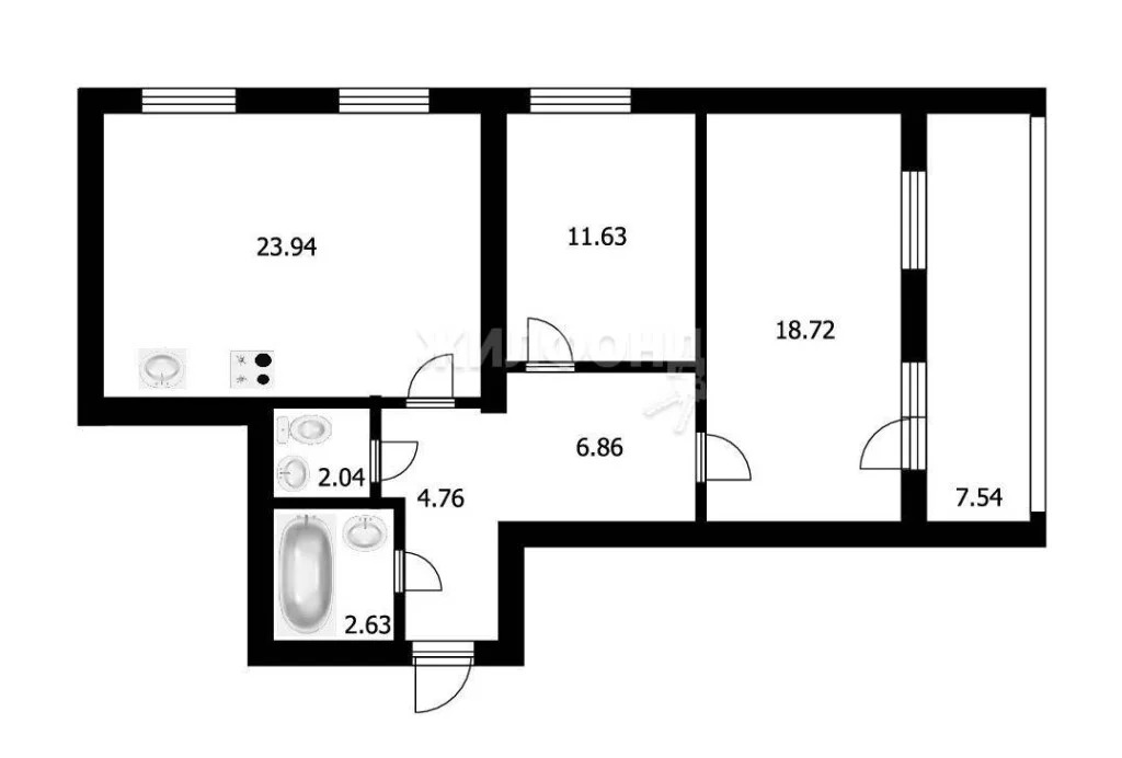 Продажа квартиры, Новосибирск, ул. Дивногорская - Фото 11