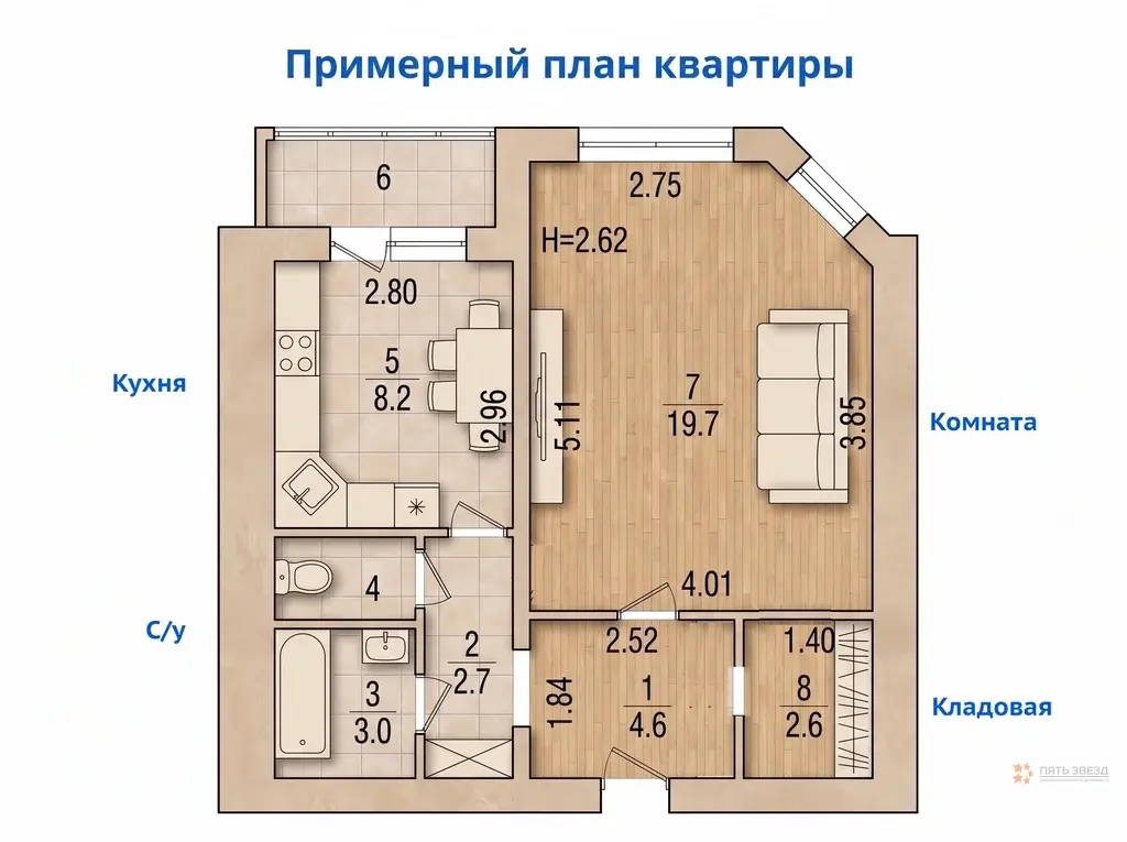 Продается 1-комнатная квартира Серпухов, Юбилейная улица, 2 - Фото 26
