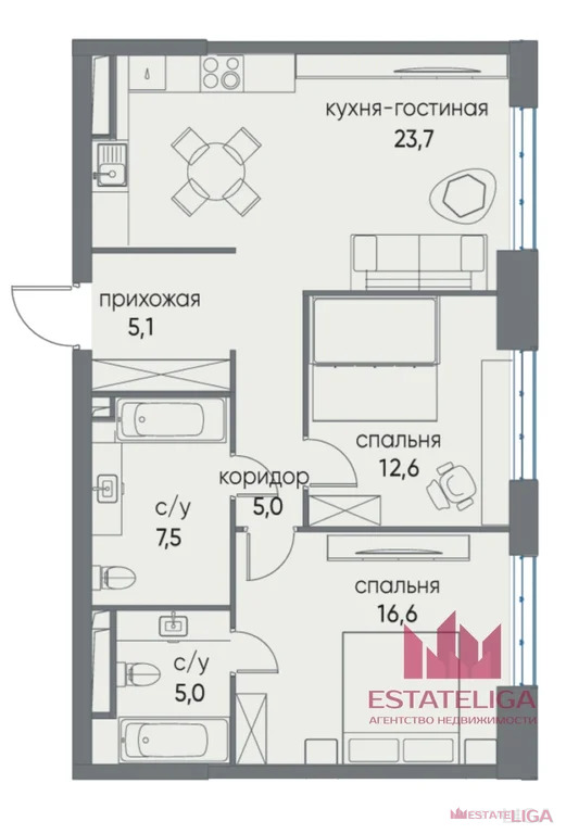 Продажа квартиры в новостройке, ул. Нижние Мневники - Фото 0