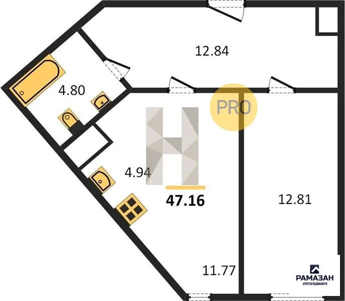 Продажа квартиры в новостройке, Казань, м. Проспект Победы, Рауиса ... - Фото 1