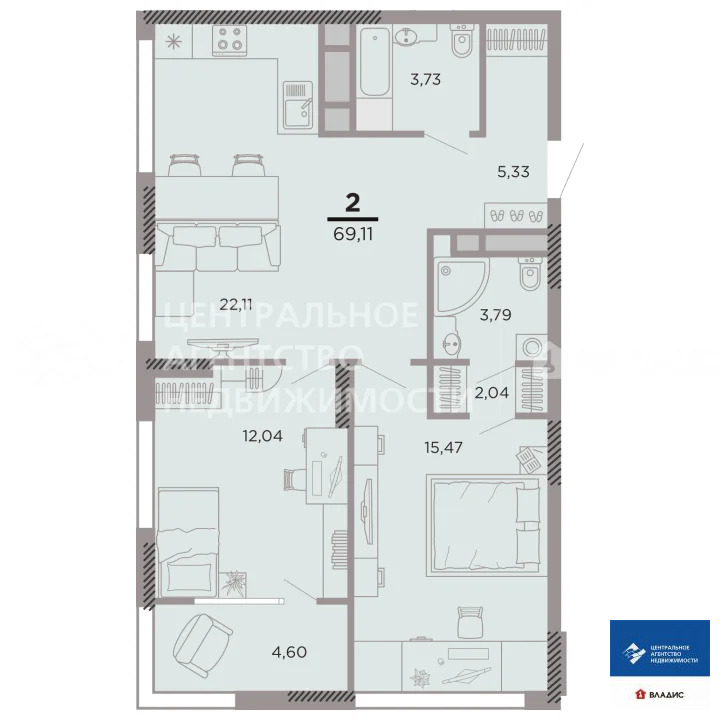 Продажа квартиры, Рязань, жилой комплекс Метропарк - Фото 1