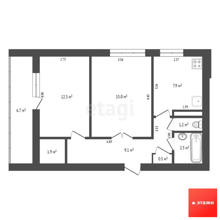 Продажа квартиры, Зерновое, Сакский район, ул. Школьная - Фото 11