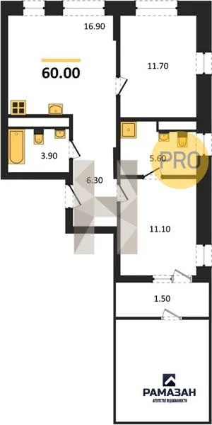 Продажа квартиры в новостройке, Казань, м. Горки, ул. Родины - Фото 1