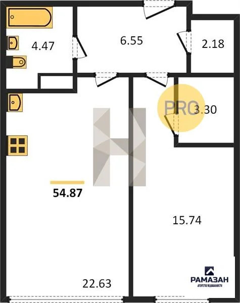 Продажа квартиры в новостройке, Казань, Генерала Ерина ул. - Фото 1