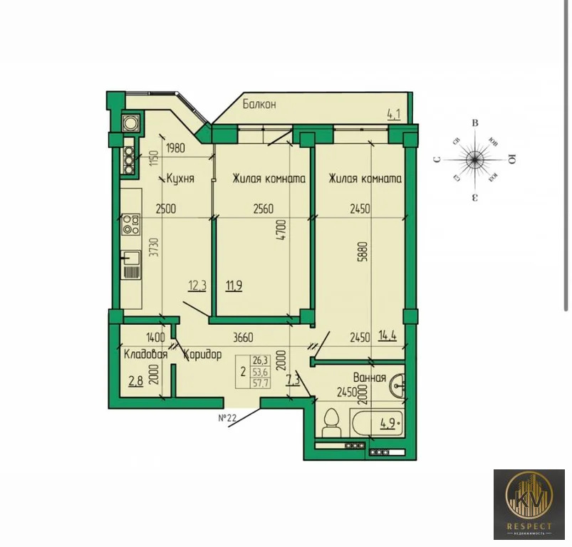 Продажа квартиры, Ессентуки, Кленовая роща ул. - Фото 2