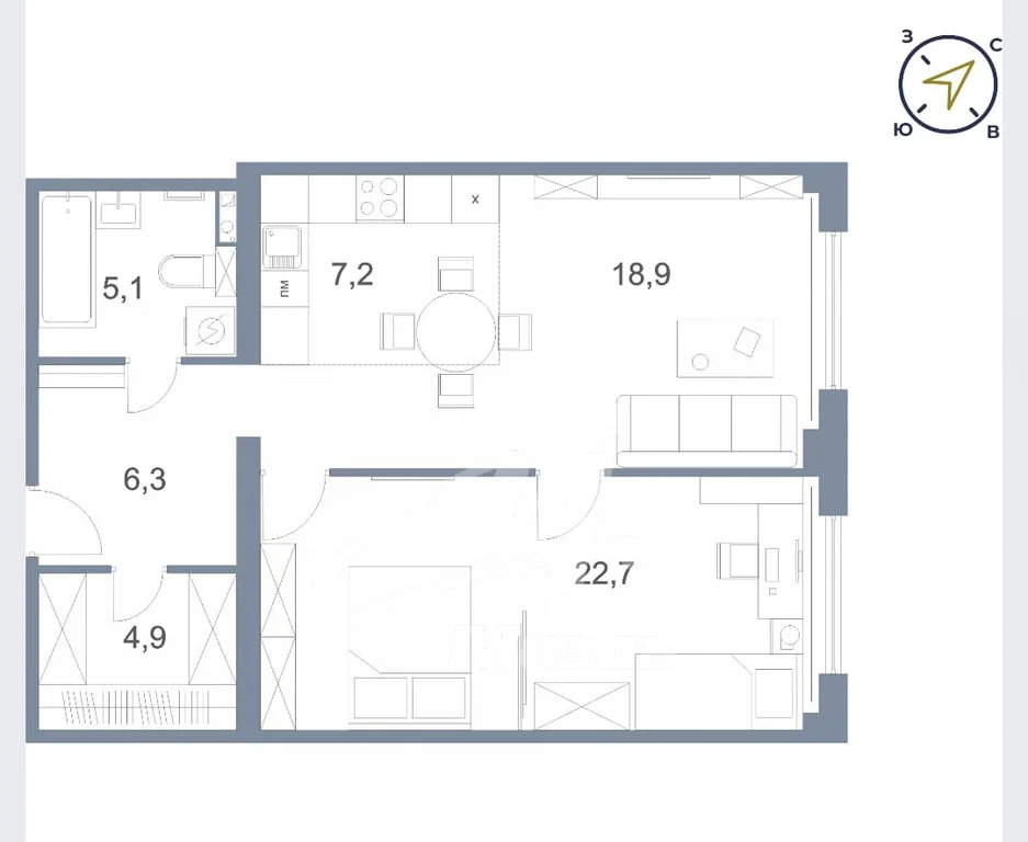 Продажа квартиры, Солнечногорск, Солнечногорский район, Сургутский ... - Фото 11