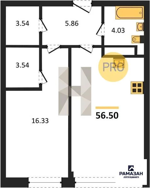 Продажа квартиры в новостройке, Казань, Генерала Ерина ул. - Фото 1