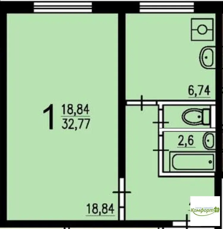 Продается 1 ком. квартира в г. Раменское, ул. Красноармейская, д.19 - Фото 2