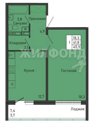 Продажа квартиры, Краснообск, Новосибирский район, жилой комплекс ... - Фото 22