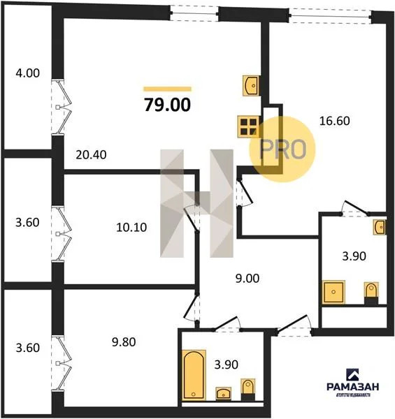 Продажа квартиры в новостройке, Казань, м. Аметьево, ул. ... - Фото 1