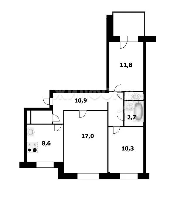 Продажа квартиры, Краснообск, Новосибирский район, 2-й микрорайон - Фото 0