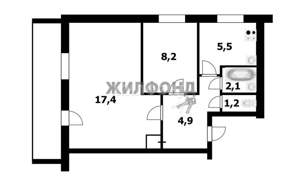 Продажа квартиры, Новосибирск, ул. Бориса Богаткова - Фото 16