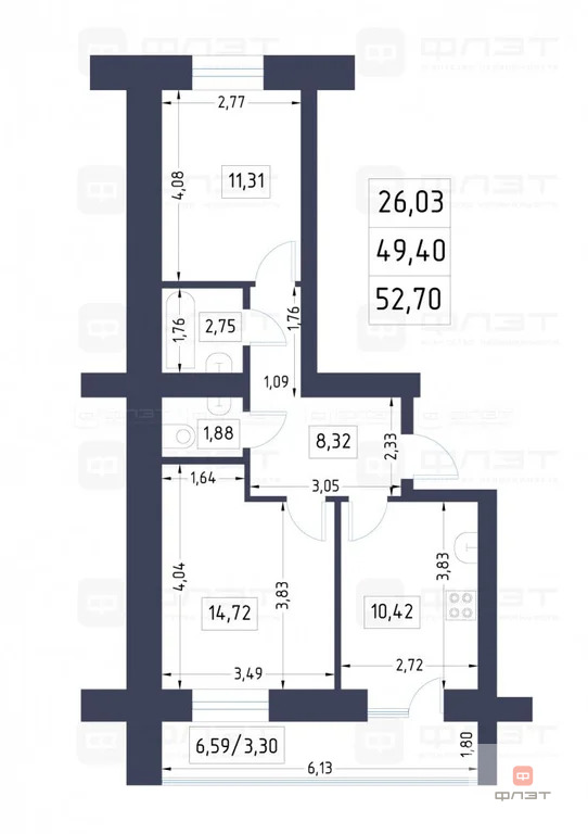 Продажа квартиры, Казань, ул. Фикрята Табеева - Фото 11